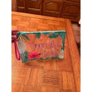 Clear fun tropical travel bag